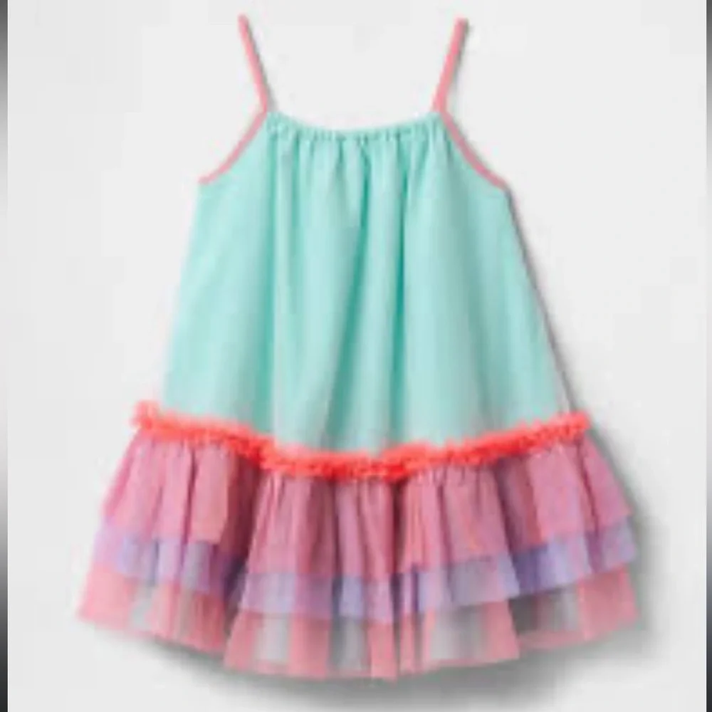 Gap Kids Colorblock Tulle Dress - Rainbow Party Birthday Dress